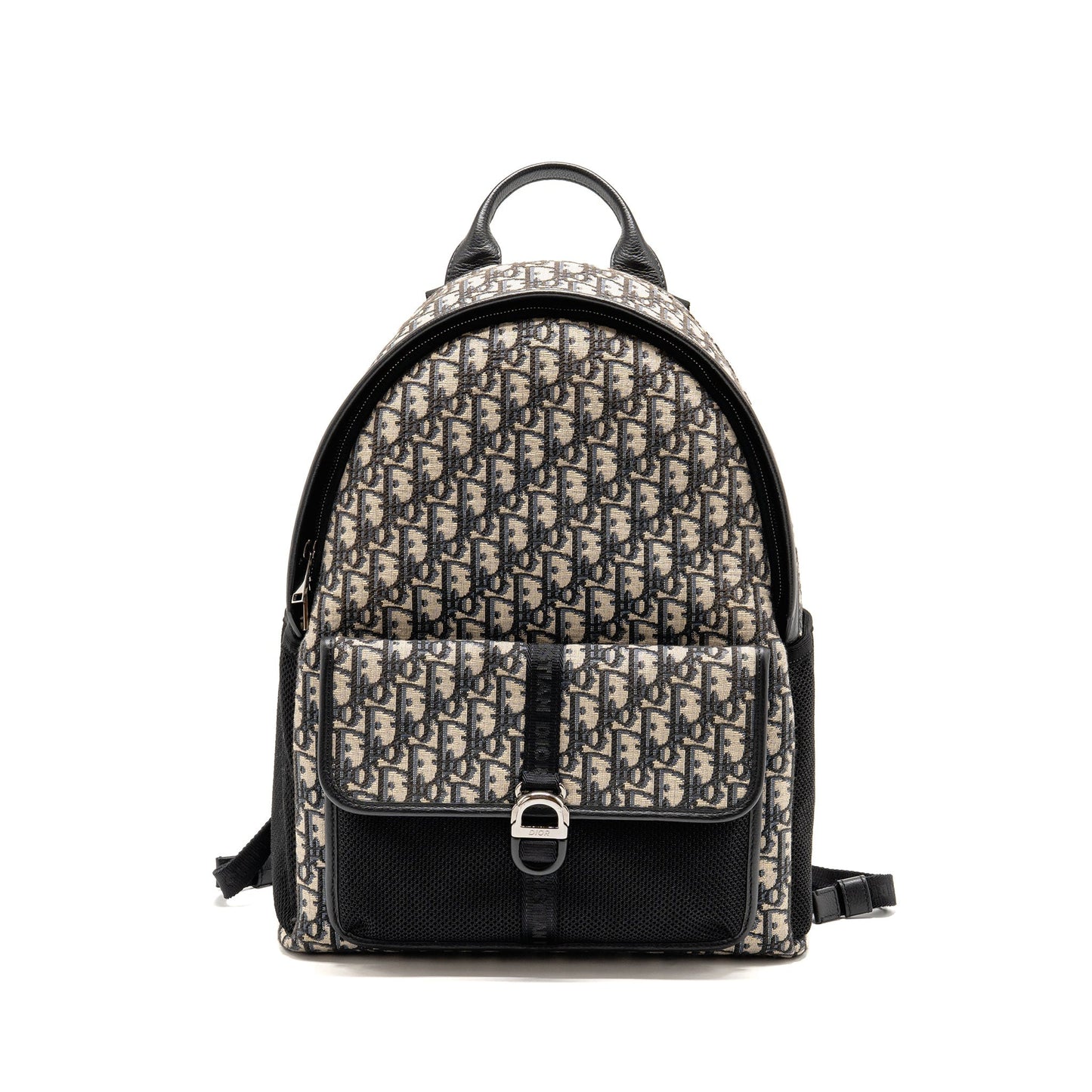 Dior menâs backpack dior oblique canvas / calfskin blue / black