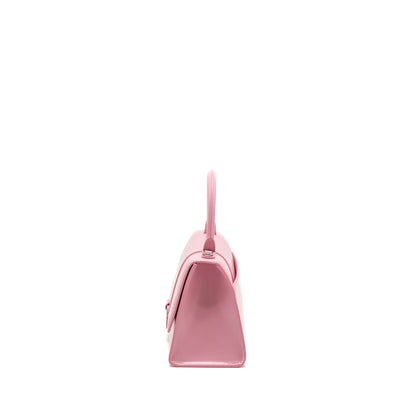 Balenciaga Small Hourglass Purse Calfskin Pink