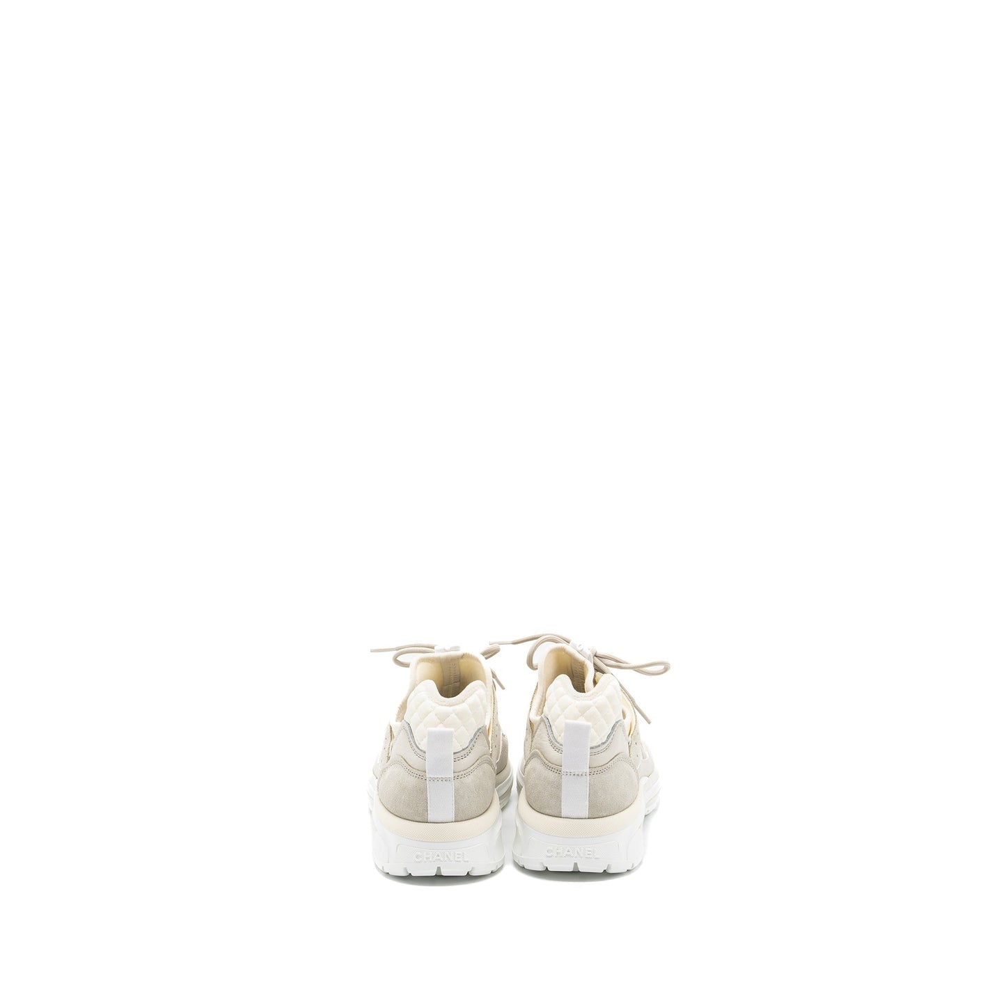 Chanel Size 37 Trainers Suede White/Ivory
