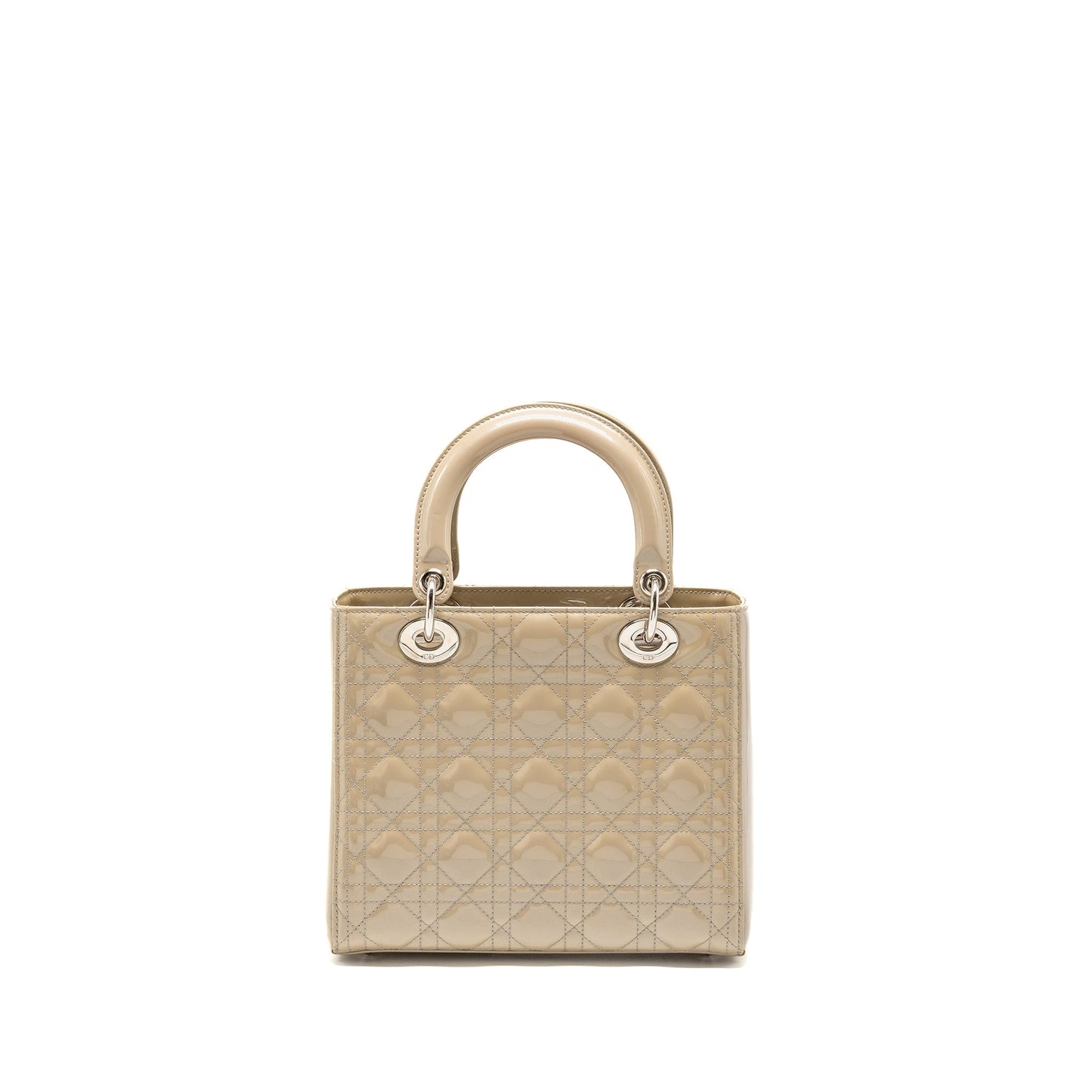 Dior Medium Lady Dior Patent Beige