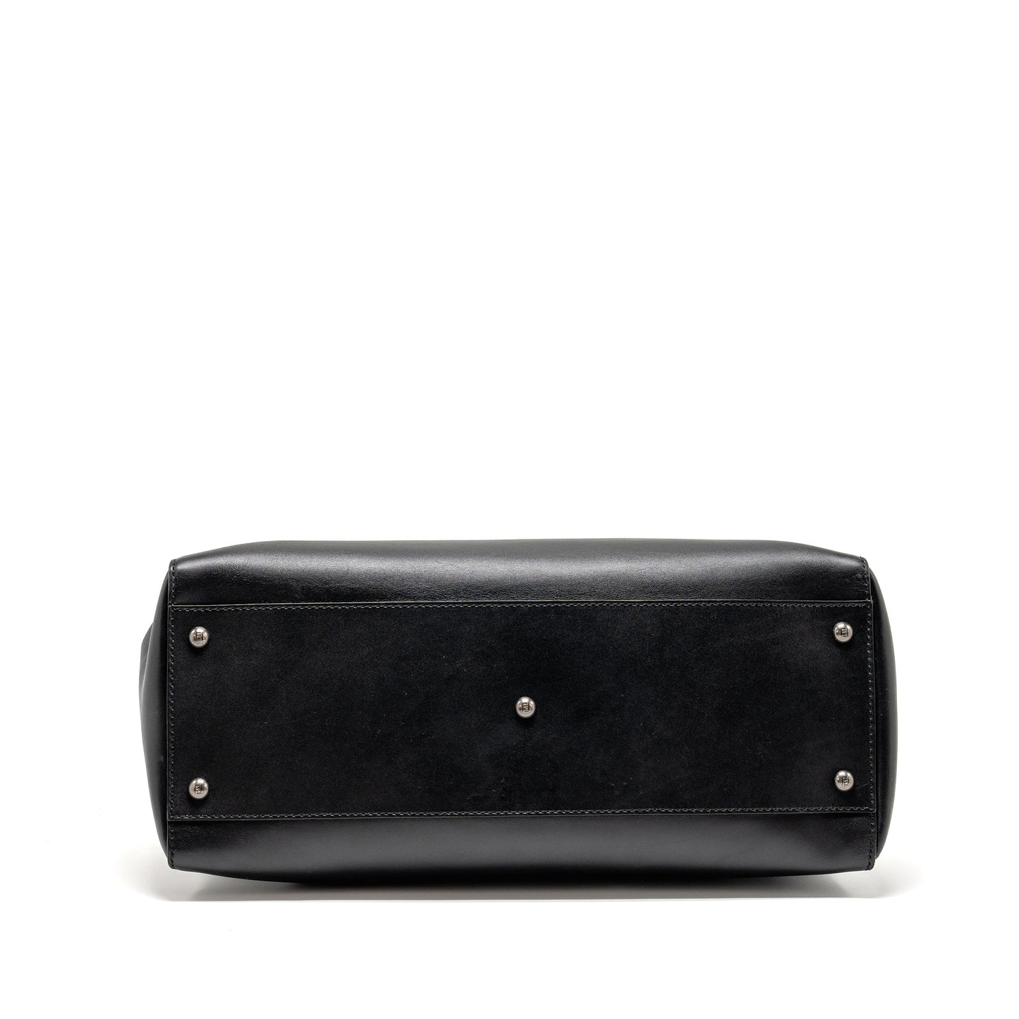 Fendi Large Peekaboo Purse Calfskin Black