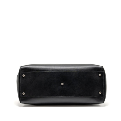 Fendi Large Peekaboo Purse Calfskin Black