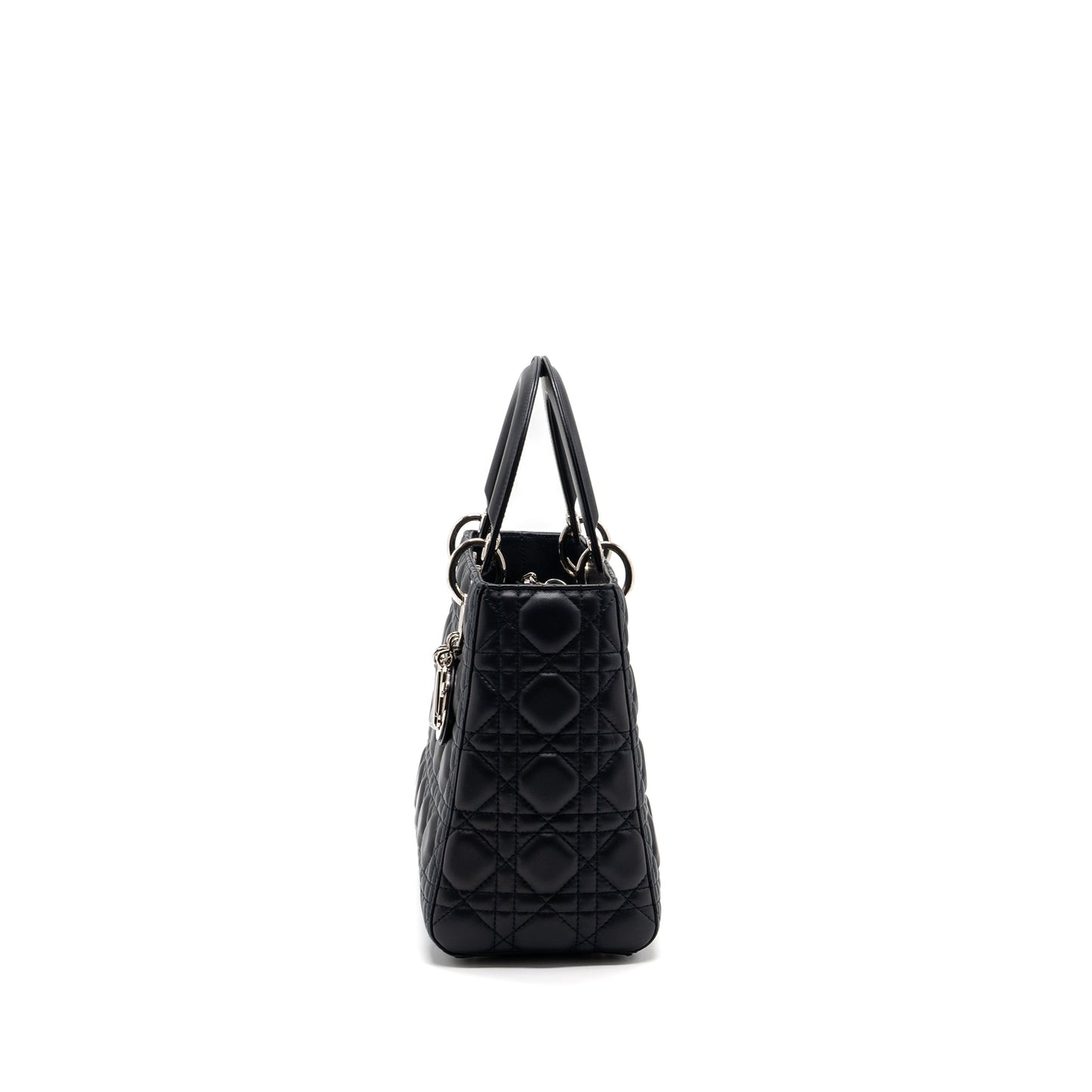 Dior medium lady dior lambskin black