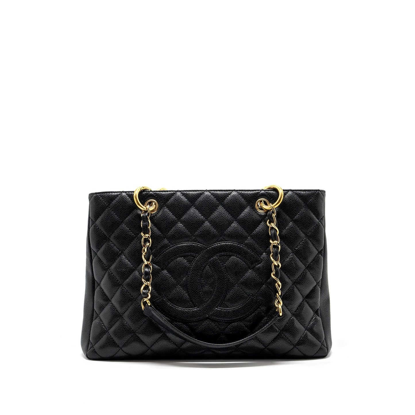 Chanel grand shopping tote caviar black GHW