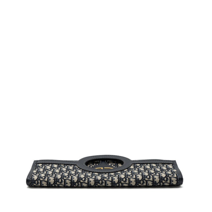 Dior Folder Clutch Blue Dior Oblique Canvas/ Leather
