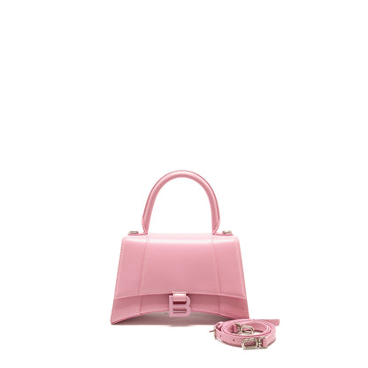 Balenciaga Small Hourglass Purse Calfskin Pink