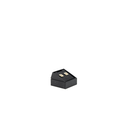 Chanel Square CC logo Earrings Crystal Light Gold Tone