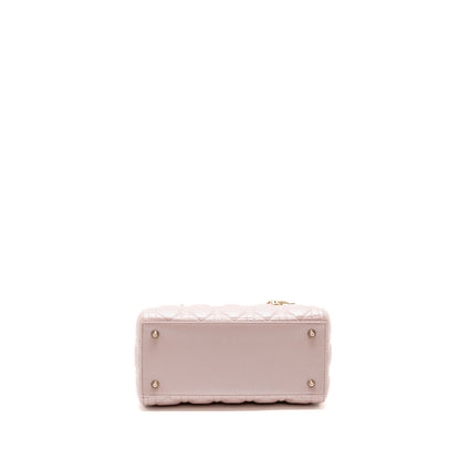 Dior Medium Lady Dior Lambskin Iridescent Pink