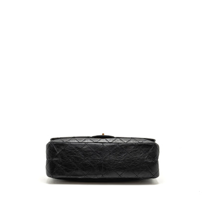 Chanel Maxi 2.55 Reissue Double Flap Bag Aged Calfskin Black GHW