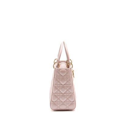 Dior Medium Lady Dior Lambskin Iridescent Pink