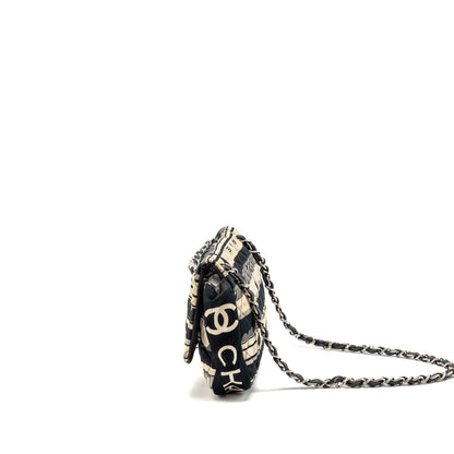Chanel Le Train Flap Bag Fabric Multicolour SHW