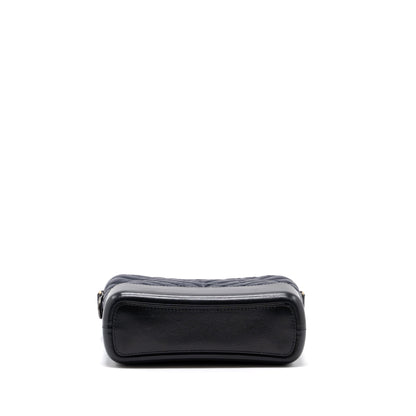 Chanel large Gabrielle hobo bag chevron calfskin multicolor dark blue/ dark grey / pink with multicoloured hardware