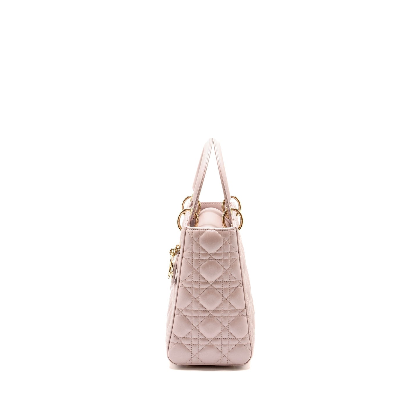 Dior Medium Lady Dior Lambskin Iridescent Pink