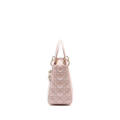 Dior Medium Lady Dior Lambskin Iridescent Pink