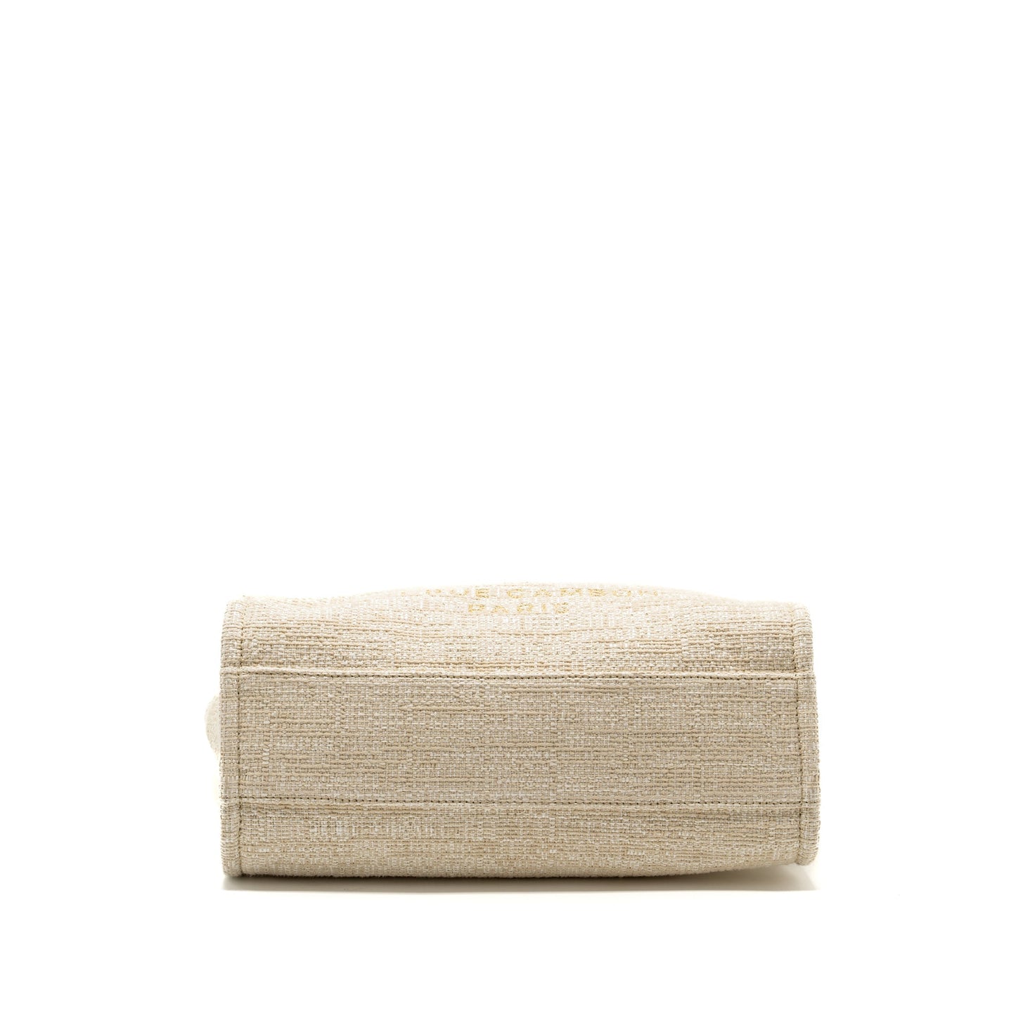 Chanel Deauville bag canvas/ leather Light Beige GHW