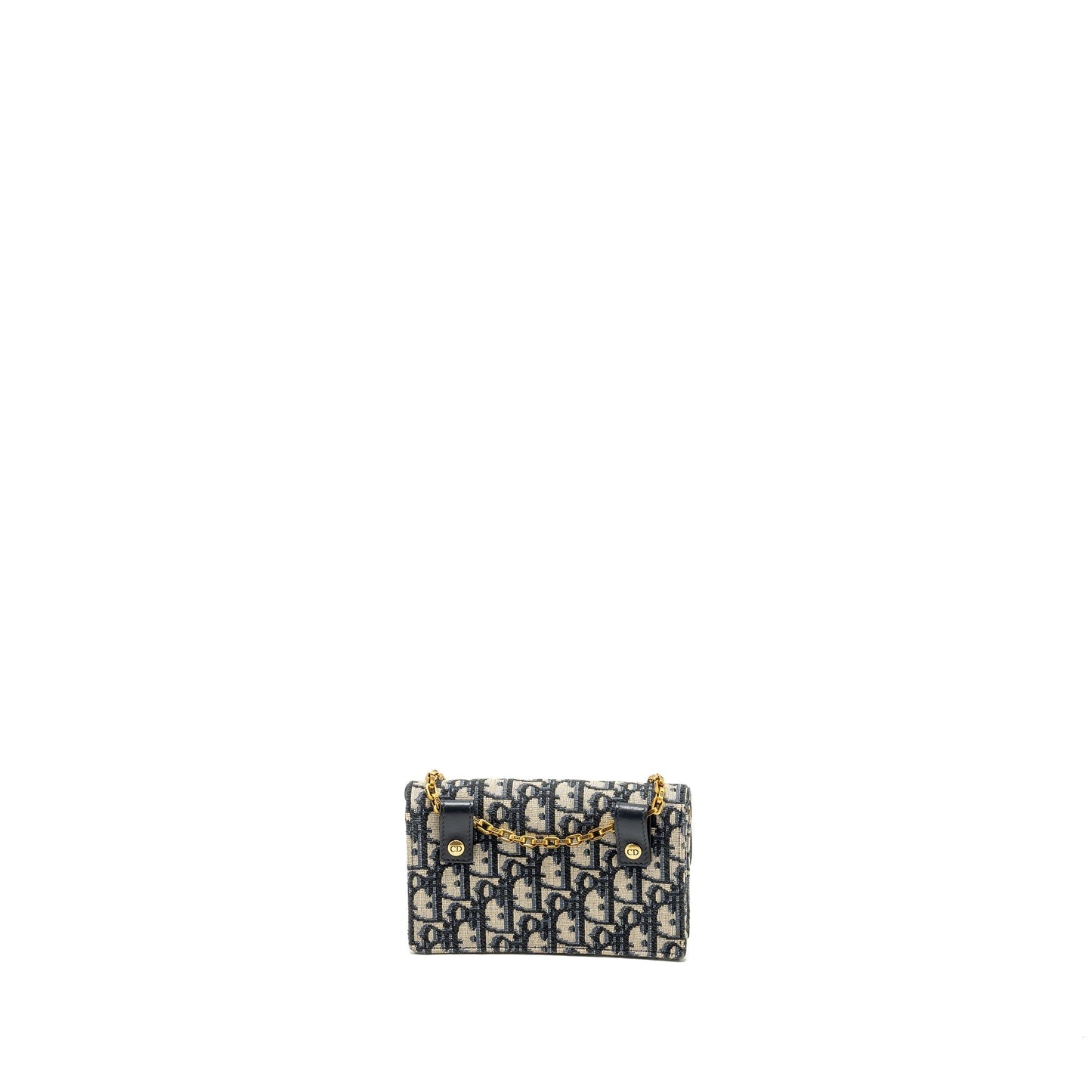 Dior saddle belt pouch oblique Jacquard canvas blue
