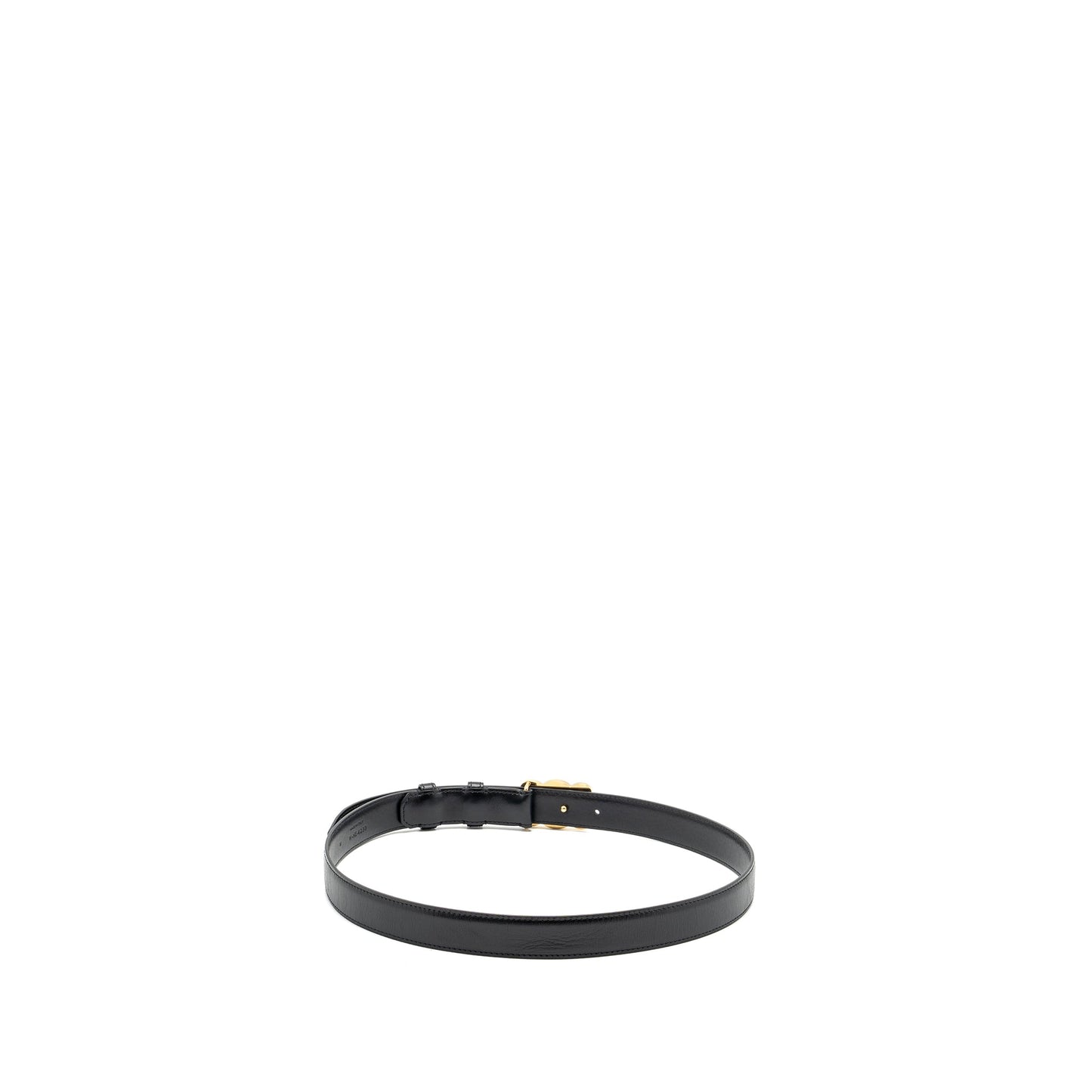 Celine Size 85 Triomphe Belt Smooth Calfskin Black