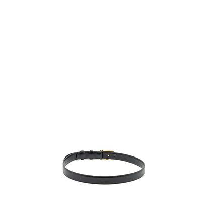 Celine Size 85 Triomphe Belt Smooth Calfskin Black