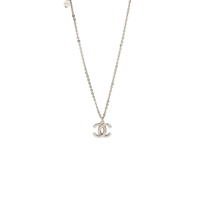 CHANEL CC LOGO NECKLACE CRYSTAL SHW