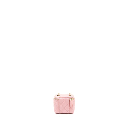 Chanel Mini Vanity Case Caviar Pink LGHW