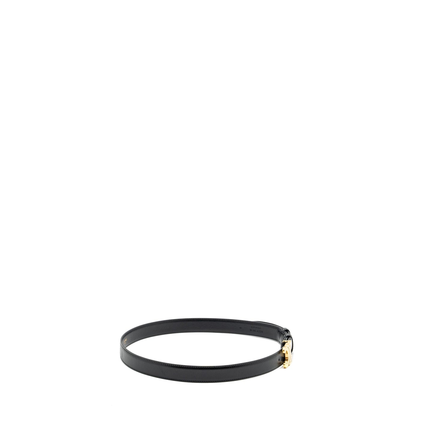 Celine Size 85 Triomphe Belt Smooth Calfskin Black