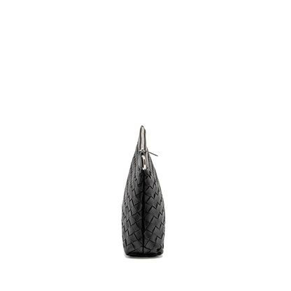 Bottega Veneta Intrecciato Pouch Calfskin Black