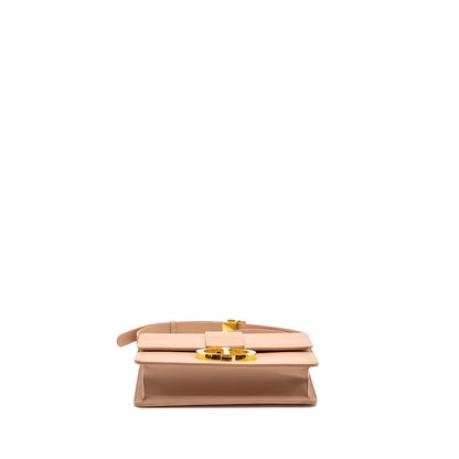 Dior 30 Montaigne Medium Flap Purse Calfskin Light Pink