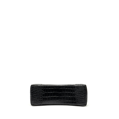 BALENCIAGA Limited Edition Downtown Small Mini Purse Calfskin Black with Black Hardware