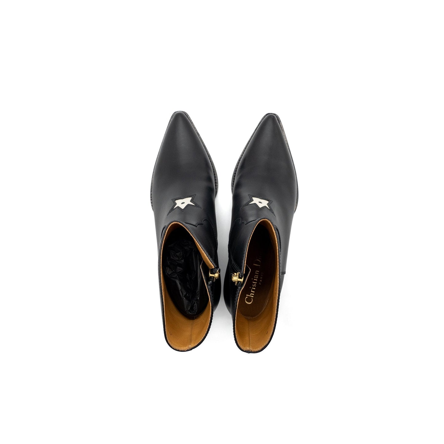 Dior Size 36 L.A Heeled Ankle Boots Calfskin Black