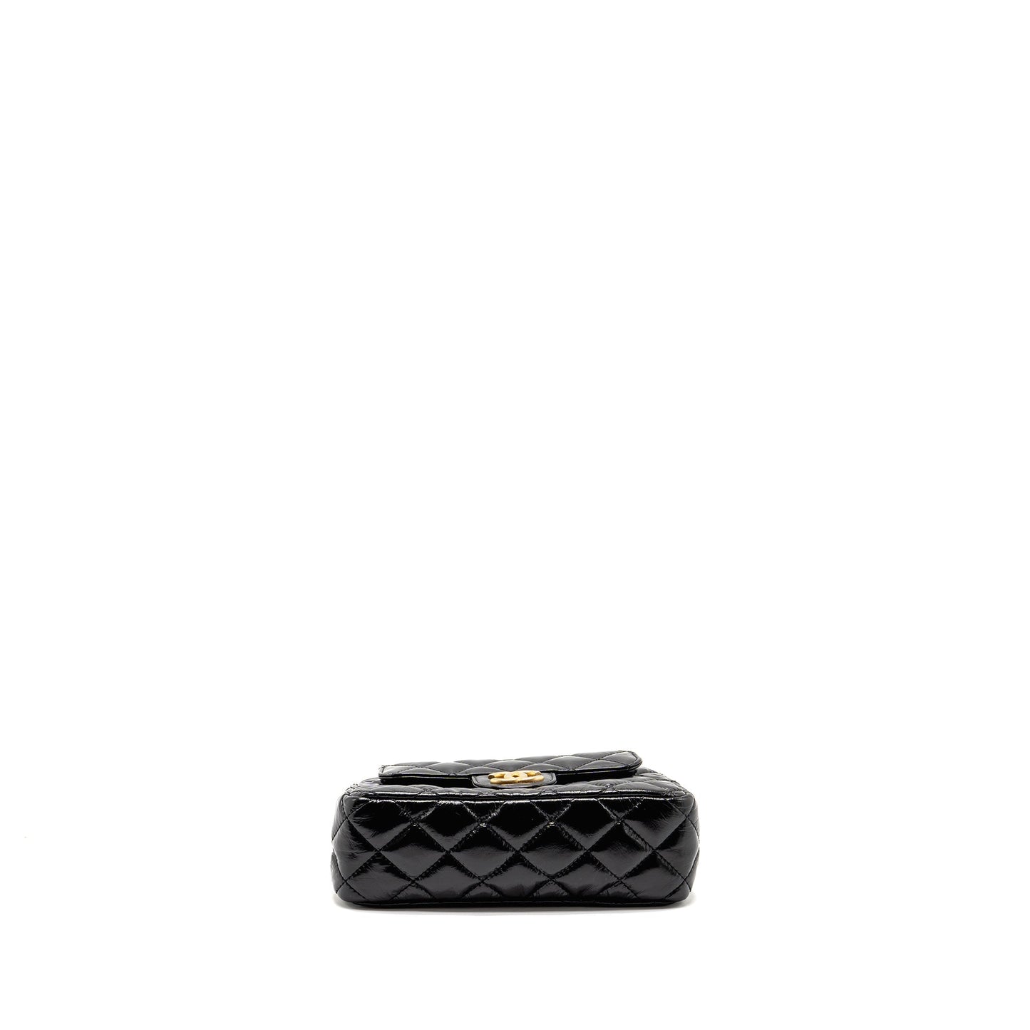 Chanel 23p Hobo Bag Shiny Calfskin Black Brushed GHW(microchip)