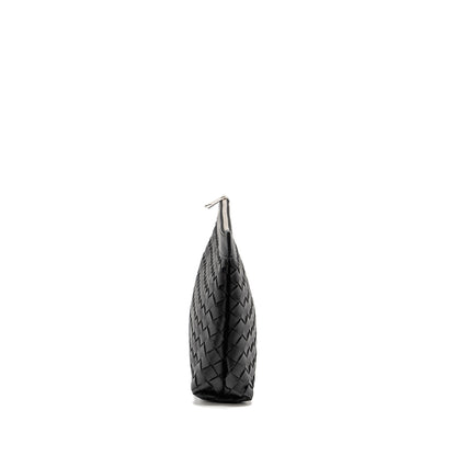 Bottega Veneta Intrecciato Pouch Calfskin Black