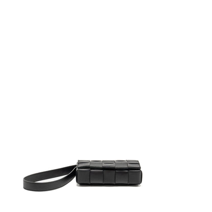Bottega Veneta Small Cassette Purse Lambskin Black