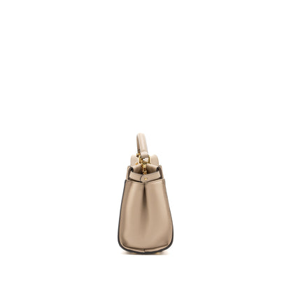 Fendi Peekaboo Mini Calfskin Beige