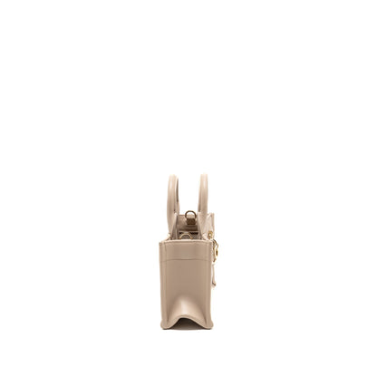 Dior Dioramour Mini Dior Book Tote Macrocannage Calfskin Powder Beige