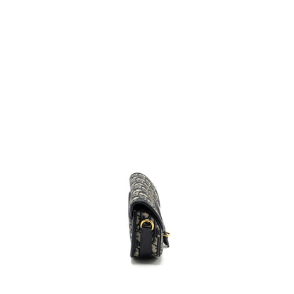 Dior Bobby East-west Purse Blue Oblique Jacquard