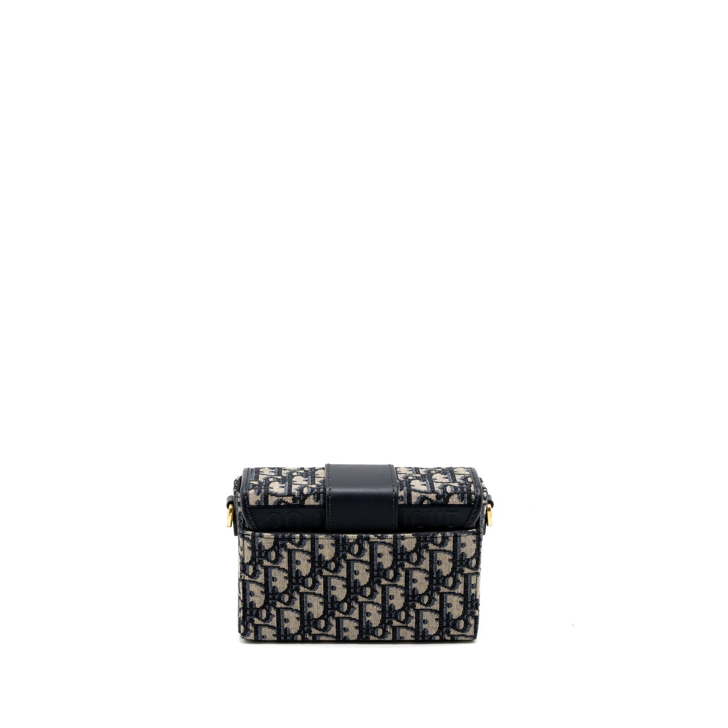 Dior 30 Montaigne Box Purse Blue Dior Oblique Jacquard