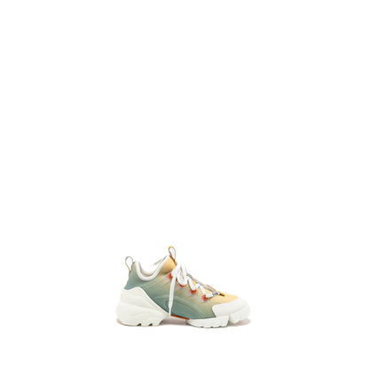 Dior Size 35 D-Connect Sneaker Dioraura Print Water Grey