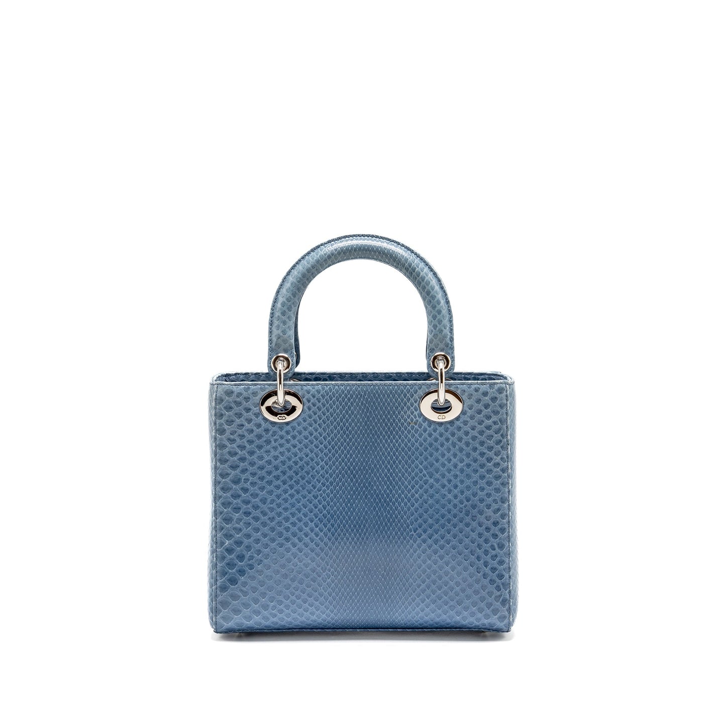 Dior Medium Lady Dior Python Blue