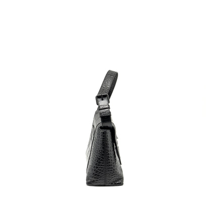 BALENCIAGA Limited Edition Downtown Small Mini Purse Calfskin Black with Black Hardware