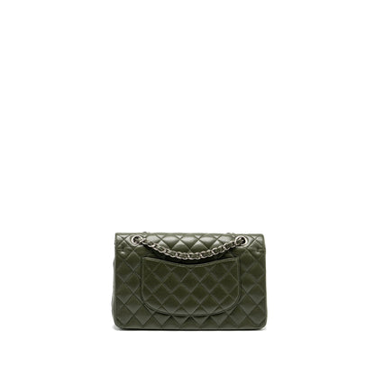 Chanel Medium Classic Double Flap Bag Caviar Olive Green SHW