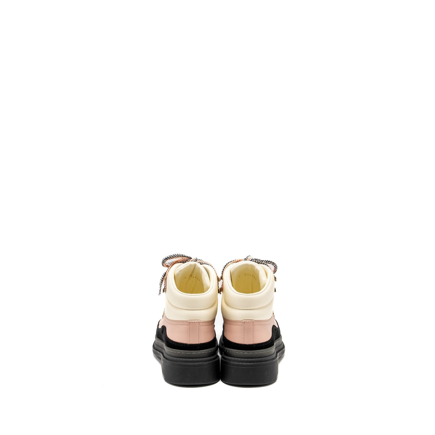 Chanel size 38 ankle bookts multicolor cream / pink / black
