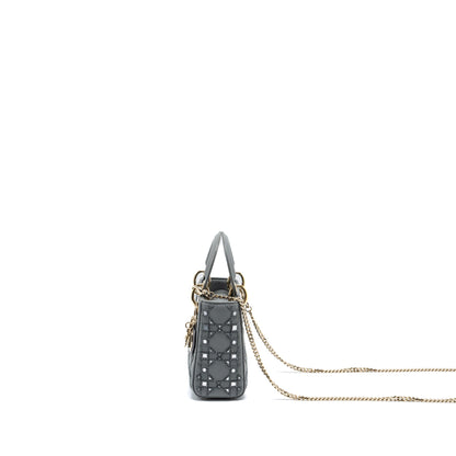 Dior Mini Lady Dior Limited Edition Lambskin Grey