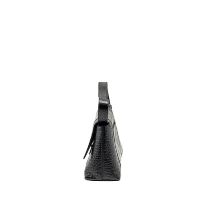 BALENCIAGA Limited Edition Downtown Small Mini Purse Calfskin Black with Black Hardware