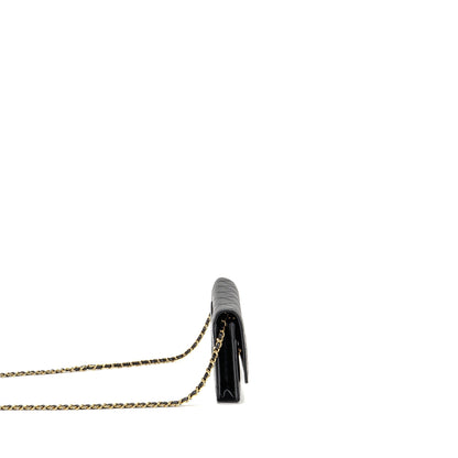 Chanel Classic Wallet on Chain Caviar Black GHW (Microchip)