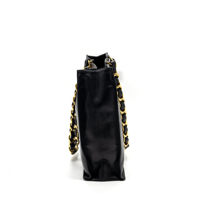 Chanel Vintage Tote Bag Calfskin Black GHW