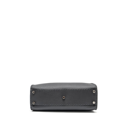Fendi Medium Peekaboo Purse Selleria Leather Black