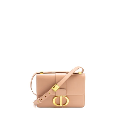 Dior 30 Montaigne Medium Flap Purse Calfskin Light Pink