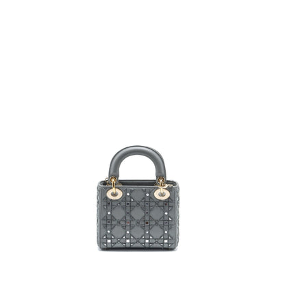 Dior Mini Lady Dior Limited Edition Lambskin Grey