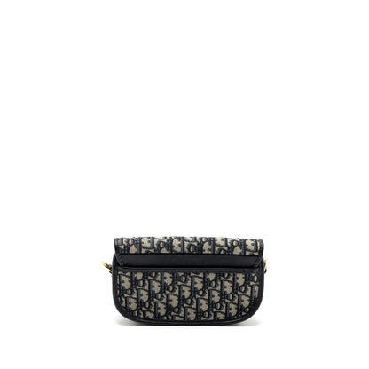 Dior Bobby East-west Purse Blue Oblique Jacquard