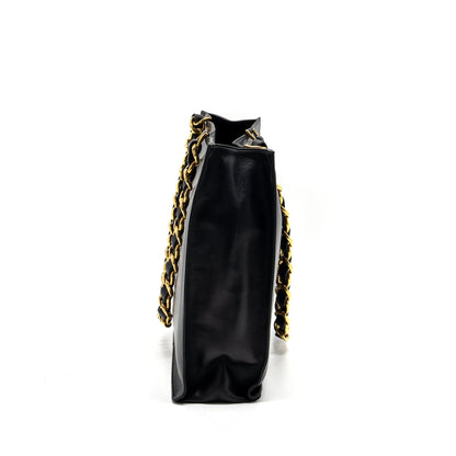 Chanel Vintage Tote Bag Calfskin Black GHW